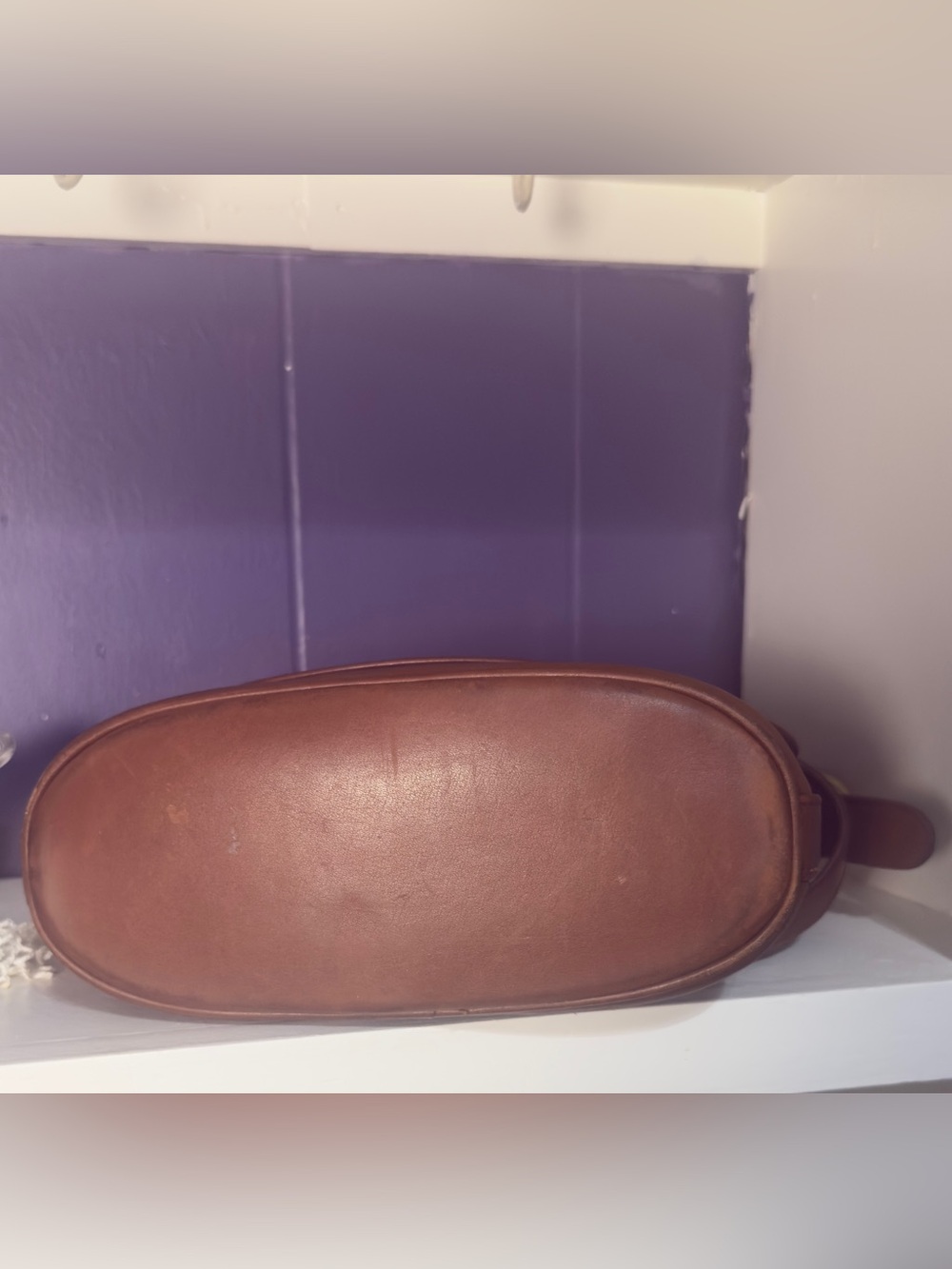 Authentic vintage Coach Fletcher glove tanned leather crossbody saddle bag - Picture 4 of 12